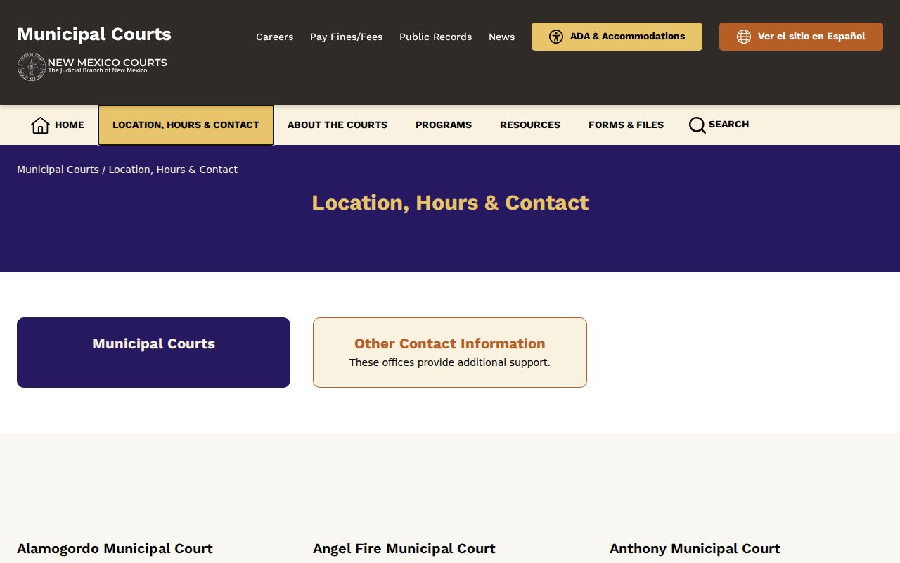 Pecos criminal history current municipal court directory check